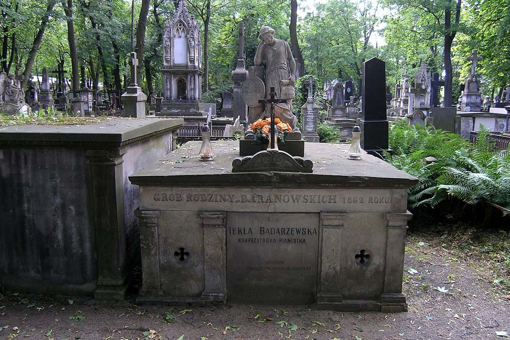 Могила композитора Текли Бондажевской-Барановской на кладбище Повонзки в Варшаве, фото: Википедия